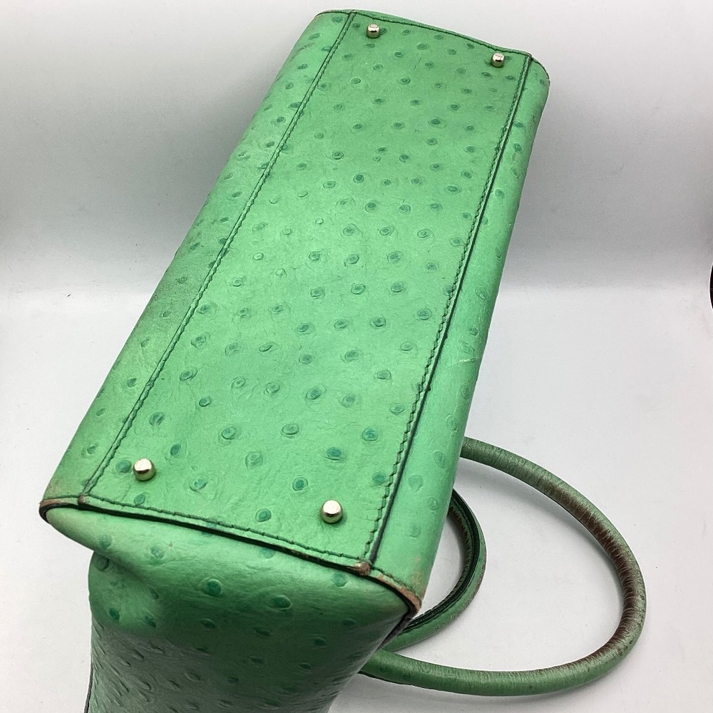 Kate Spade Purse Satchel Green Leather - Picture 5 of 5